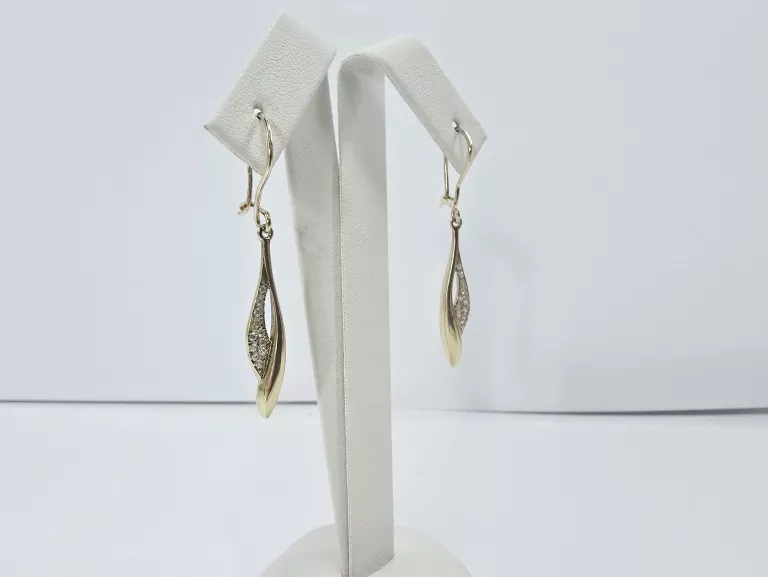 ZŁOTE KOLCZYKI Z CRYKONIAMI 333 2,71G 8K