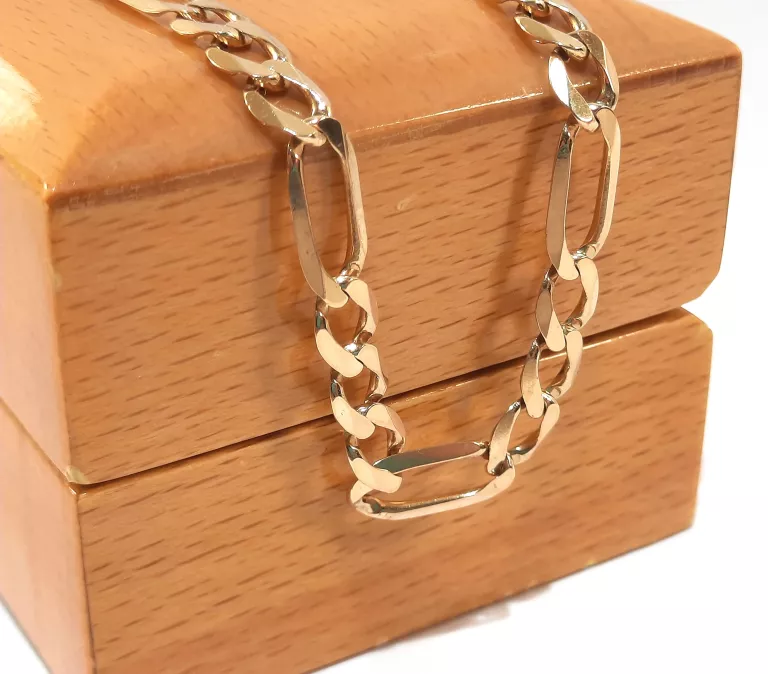 ZŁOTY ŁAŃCUSZEK FIGARO P375 17,66G 57CM