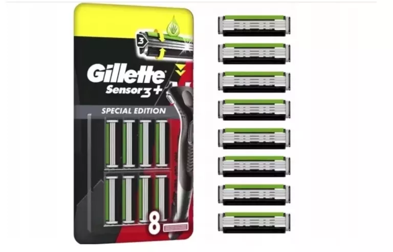 WKŁADY DO MASZYNKI GILLETE SENSOR 3+ 8 SZT ALOES