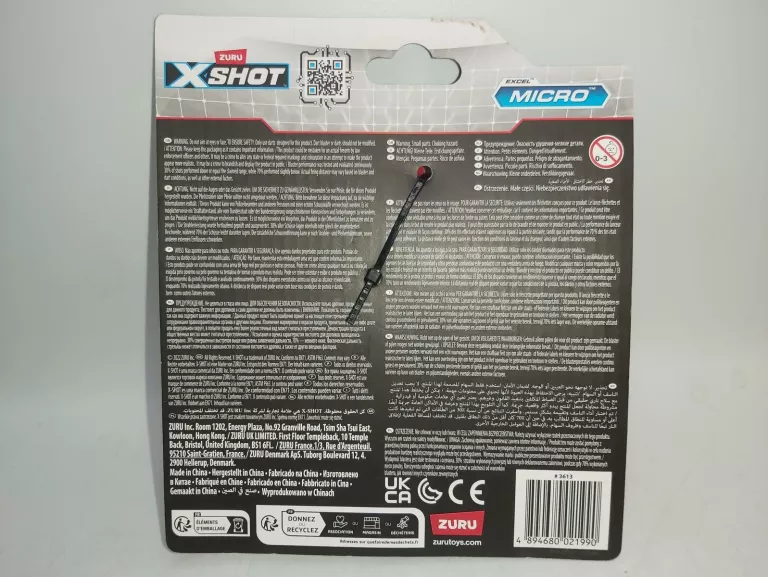 ZABAWKA ZURU XSHOT AIR POCKET MICRO