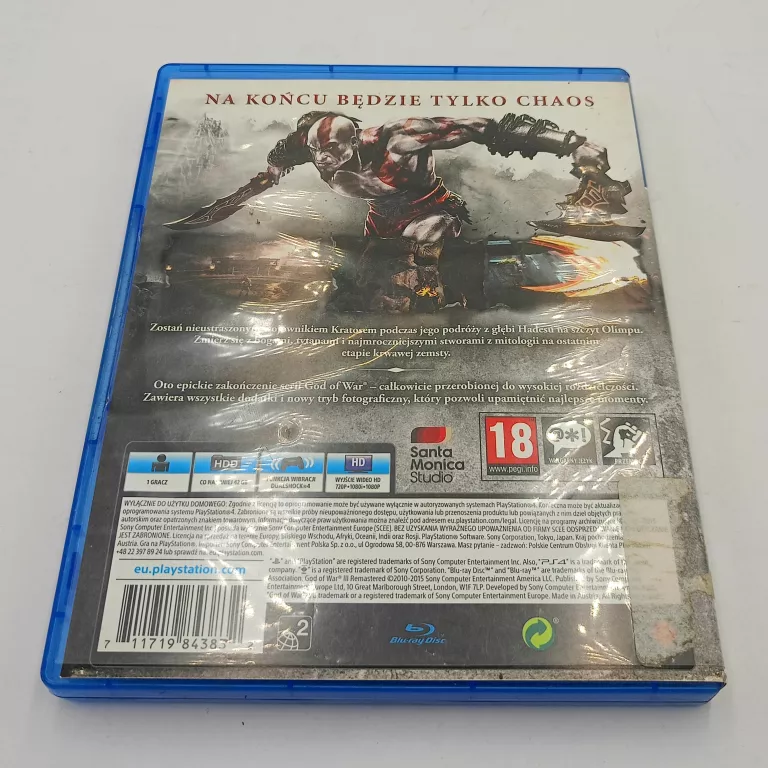 GRA NA PS4 GOD OD WAR REMASTERED POLECAMY
