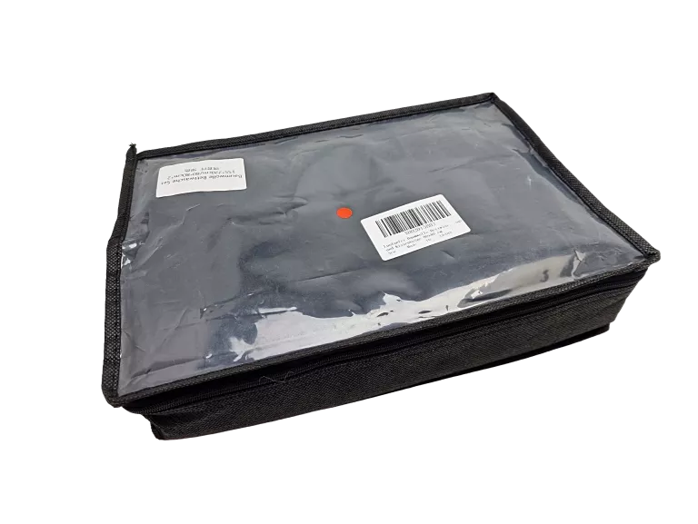 CZARNA BAWEŁNIANA POŚCIEL 155X220 + 80X80