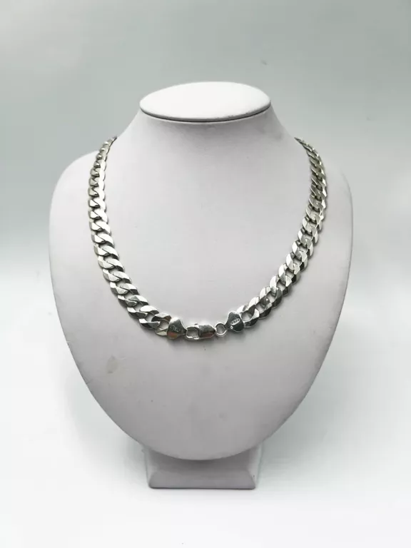 SOLIDNY SREBRNY ŁANCUSZEK  P 925 49,29G 51CM