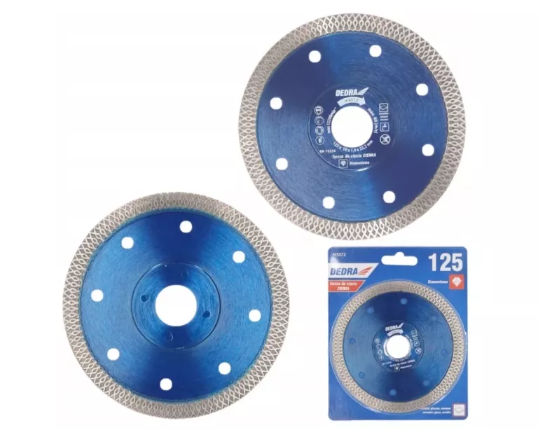 TARCZA DIAMENTOWA DEDRA 125MM DO CIĘCIA PŁYTEK GRESU SZLIFIERKI PRZEC H107