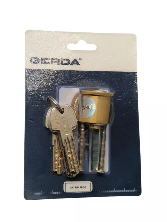 WKŁADKA DO ZAMKA GERADA ATEST RIM FI 30 MM CYLINDRYCZNA ATESTOWANA MOSIADZ