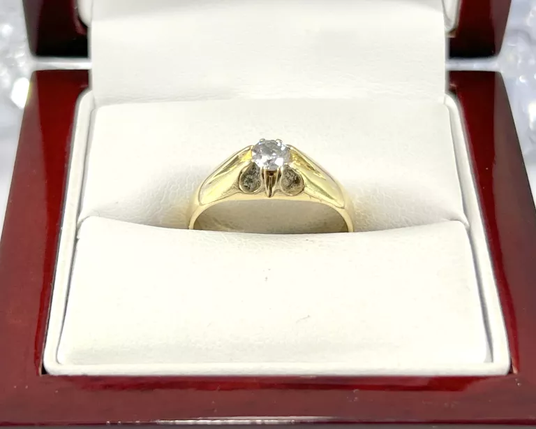 ZŁOTY PIERŚCIONEK CYRKONIA 585 2,91G R15