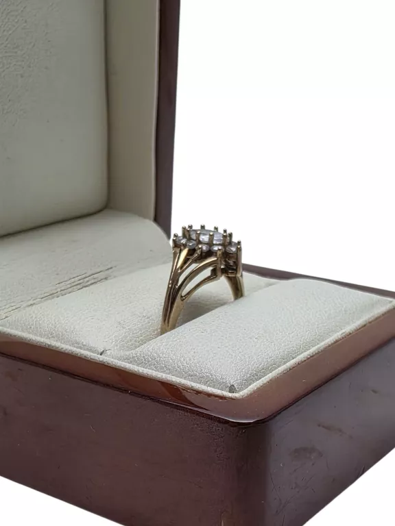 PIEKNY ZŁOTY PIERŚCIONEK, P 375, 2,37 G, R 18