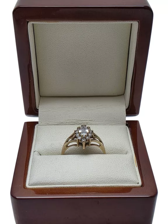 PIEKNY ZŁOTY PIERŚCIONEK, P 375, 2,37 G, R 18