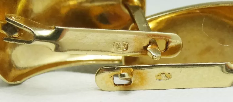 ŚLICZNE ZŁOTE KOLCZYKI P.585