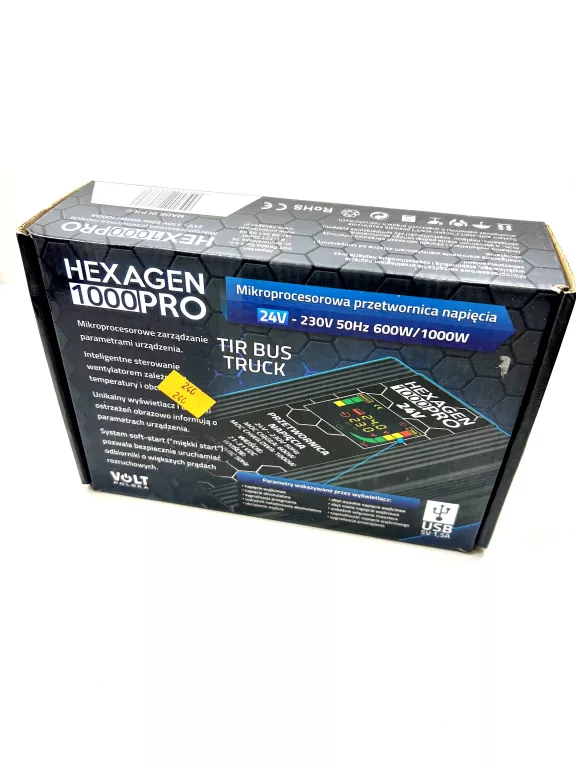VOLT PRZETWORNICA HEXAGEN HEX-1000 PRO 24V LED / PUDEŁKO