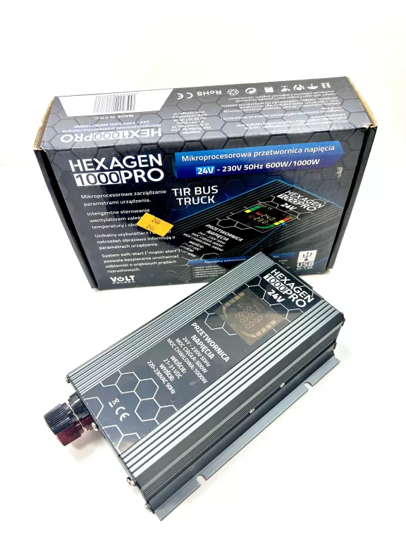 VOLT PRZETWORNICA HEXAGEN HEX-1000 PRO 24V LED / PUDEŁKO
