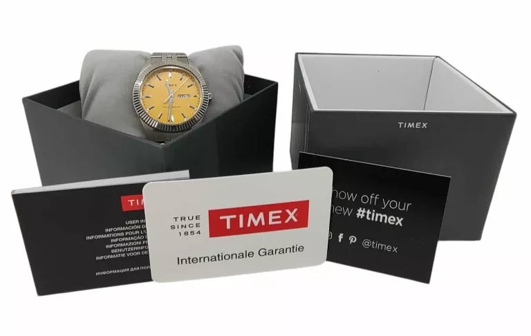 ZEGAREK TIMEX WATERBURY TW2V1800 ŻÓŁTA TARCZA