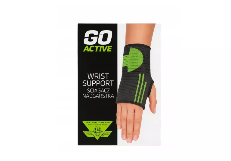 ŚCIĄGACZ NADGARSTKA GO ACTIVE – STABILIZATOR OPASKA SPORTOWA S/M