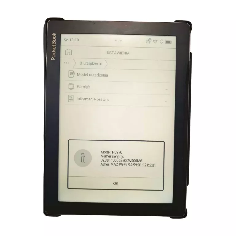 CZYTNIK POCKETBOOK INKPAD  LITE 970  512 GB 10,3  STAN BDB PLUS ETUI