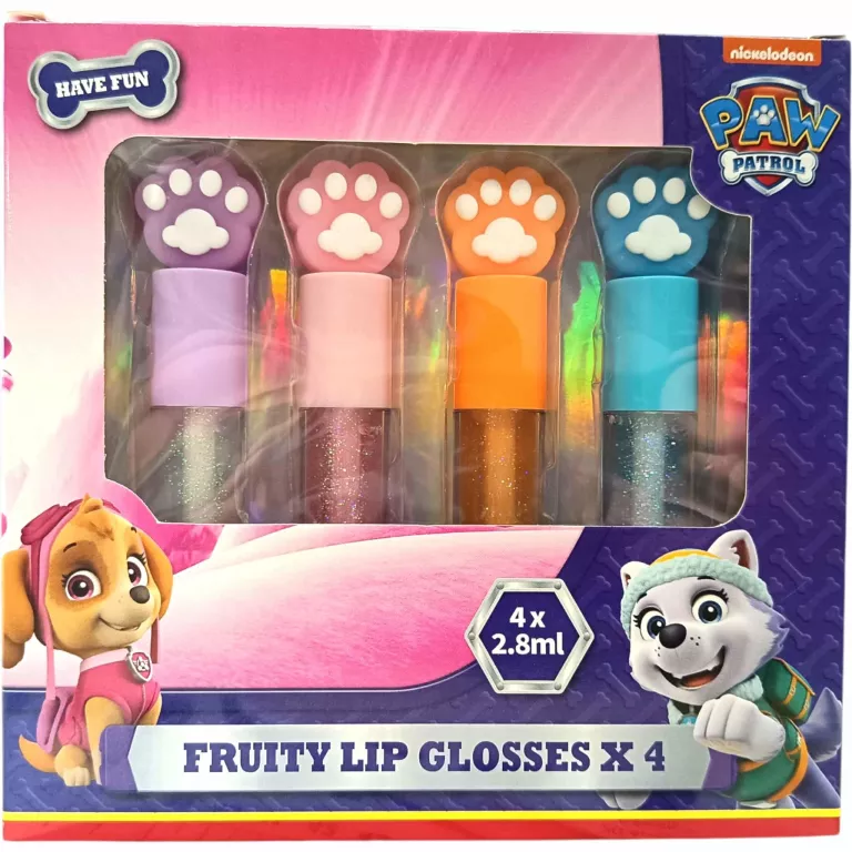 PSI PATROL BŁYSZCZYKI DO UST 2,8 ML 4 SZT. SKYE ZESTAW