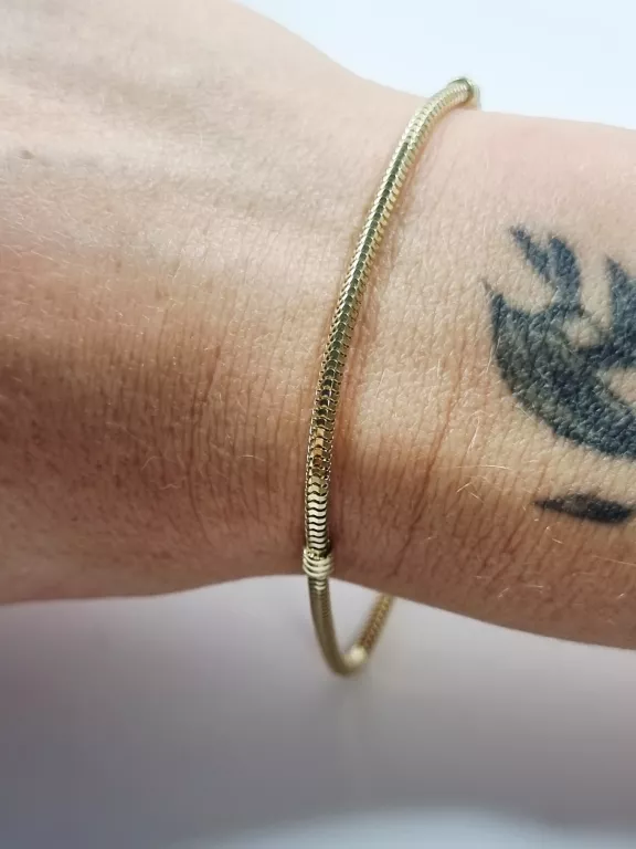 ZŁOTA BRANSOLETKA W:8,22 PR585 20CM