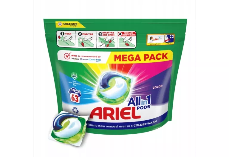 KAPSUŁKI DO PRANIA KOLORÓW ARIEL ALL IN ONE PODS 63 SZT.