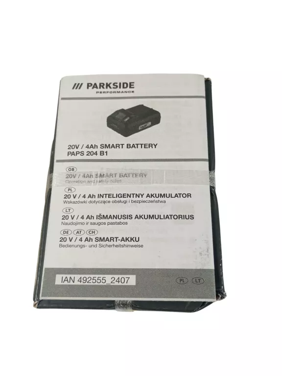 AKUMULATOR 4AH PARKSIDE PERFORMANCE SMART PAPS 204 B1 BLUETOOTH