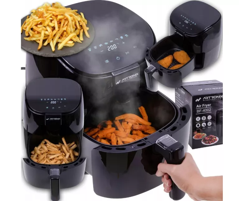 FRYTKOWNICA BEZTŁUSZCZOWA AIR FRYER ARTRONIX 4L 1500W
