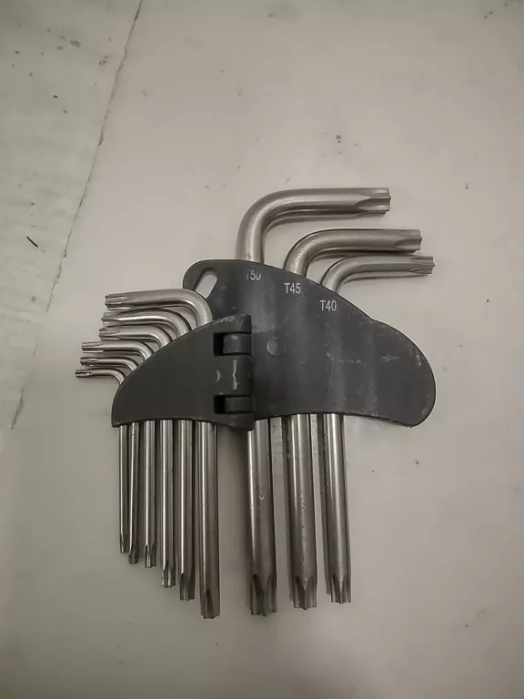 ZESTAW KLUCZY IMBUSOWYCH IMBUSY DŁUGIE TORX Z OTWOREM CR-V T10H-T50H 9.EL