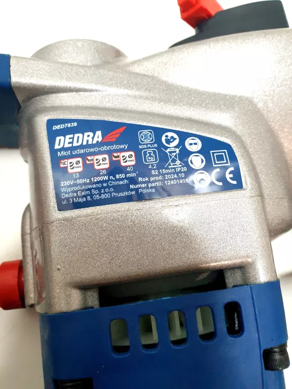 MŁOTOWIERTARKA DEDRA DED7839 1200 W