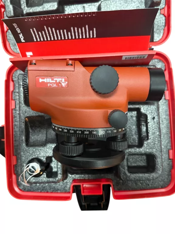 NIWELATOR HILTI POL15 + STATYW PUA 25