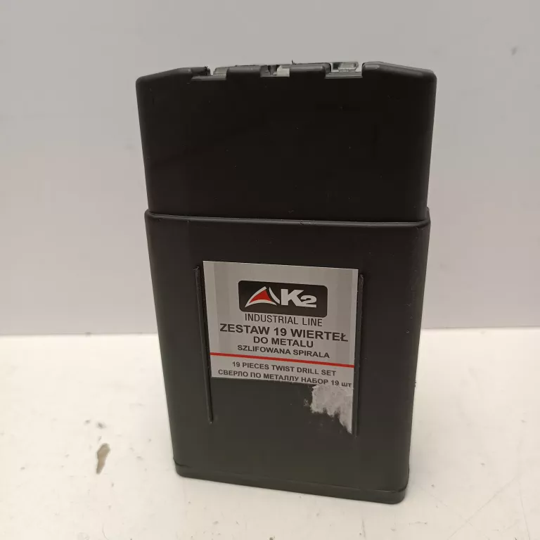 ZESTAW WIERTEŁ DO STALI K2 19SZT 1-10MM