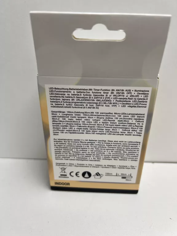 LAMPKI CHOINKOWE 150 CM CIEPŁY