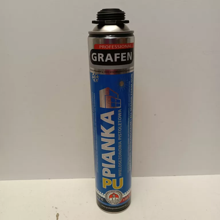 PIANKA MONTAŻOWA UNIWERSALNA PIANA POLIURETANOWA PISTOLETOWA GRAFEN 750ML.