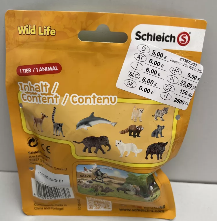 SCHLEICH WILD LIFE FIGURKA KOLEKCJONERSKA NIESPODZIANKA SASZETKA SERIA 3