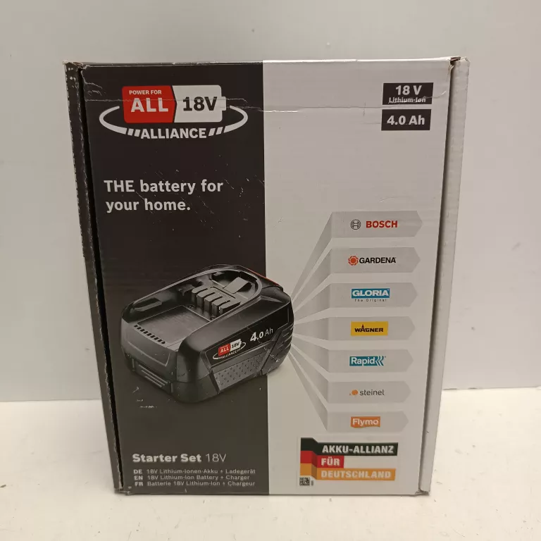 ZESTAW STARTOWY BOSCH 18 V 4,0 AH  1600A02A4U Z ŁADOWARKĄ