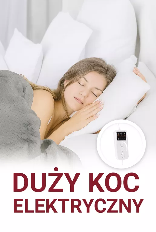 GRZEJĄCY KOC ELEKTRYCZNY XXL – KOMFORT I CIEPŁO NA CHŁODNE WIECZORY!