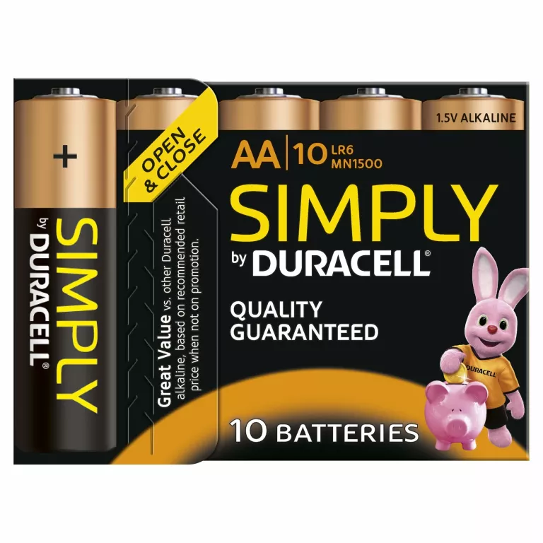 10X DURACELL AA 5000394111882