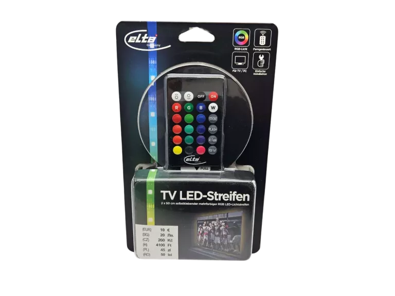 TASMA LED ELTA  RGB  2X50CM  USB  TV/PC
