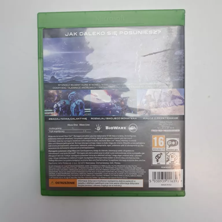 XBOX ONE MASS EFECT ANDROMEDA
