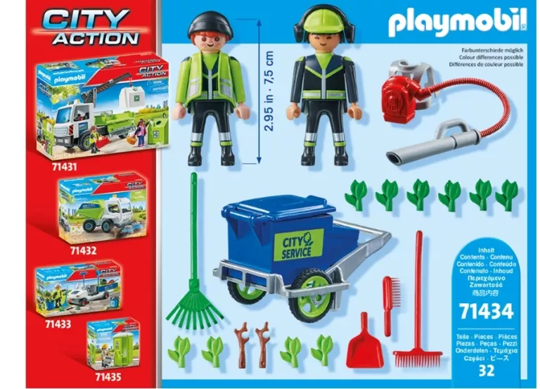 PLAYMOBIL ZESPÓŁ SPRZĄTAJĄCY MIASTO CITY ACTION 71434