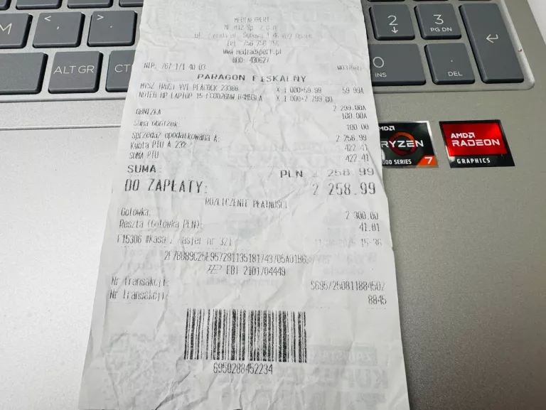 LAPTOP HP 15-FC0026NW