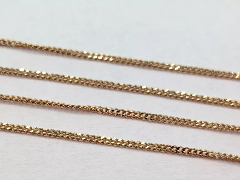 ZŁOTY ŁAŃCUSZEK PANCERKA 375 0,51G 44CM