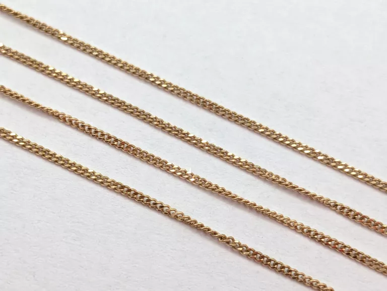 ZŁOTY ŁAŃCUSZEK PANCERKA 375 0,51G 44CM