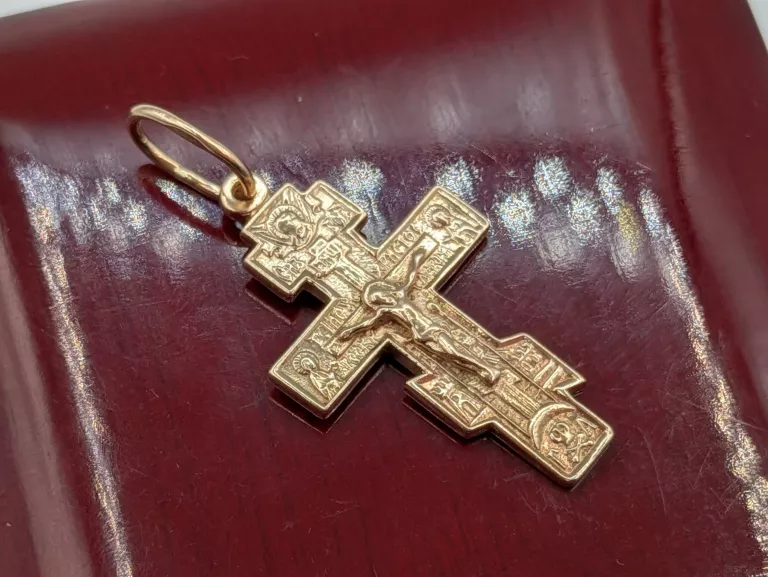 ZŁOTA ZAWIESZKA KRZYŻ 585 2,89G 3,5CM