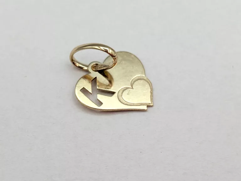 ZŁOTA ZAWIESZKA SERCE 585 0,32G 1,50CM