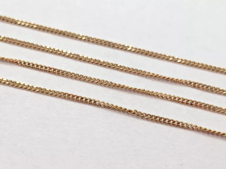 ZŁOTY ŁAŃCUSZEK PANCERKA 375 0,51G 44CM