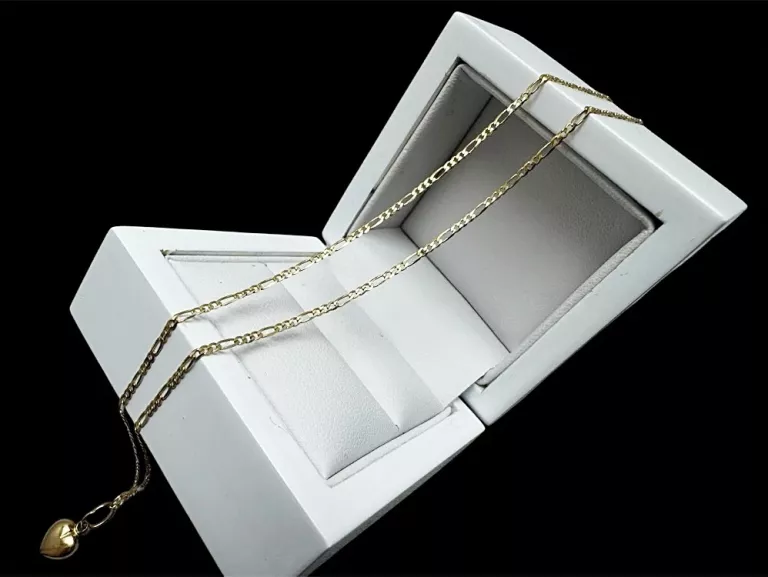 ZŁOTY ŁAŃCUSZEK Z SERDUSZKIEM 2,36G 585