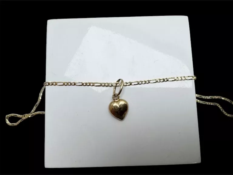 ZŁOTY ŁAŃCUSZEK Z SERDUSZKIEM 2,36G 585