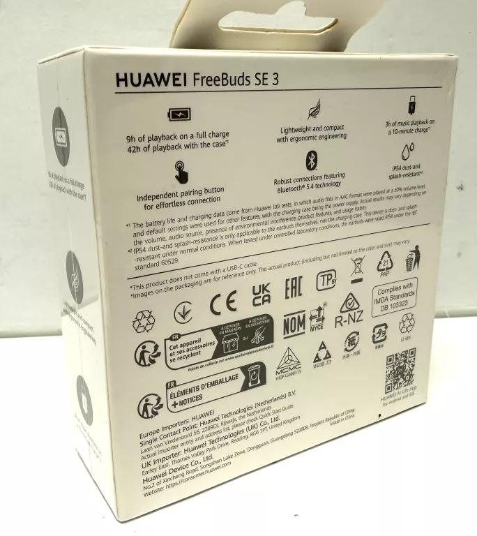SŁUCHAWKI BT HUAWEI FREEBUDS SE 3 KOMPLET