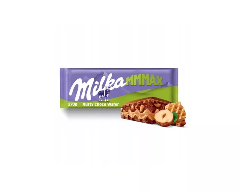 CZEKOLADA MILKA MMMAX NUTTY CHOCO WAFER 270G