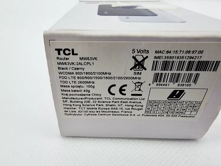 ROUTER MOBILNY TCL LINK ZONE LTE 4G LTE