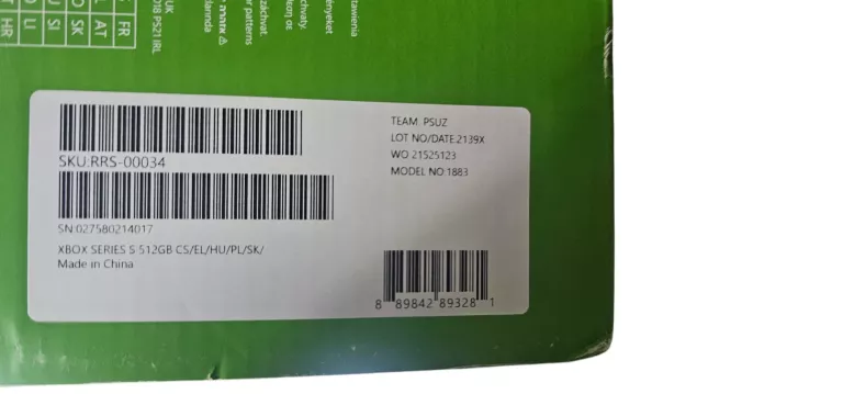 KONSOLA XBOX SERIES S 512 GB + PAD CZARNY + OKABLOWANIE + PUDEŁKO