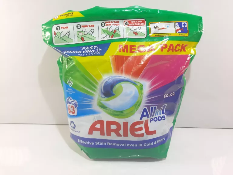 63 SZT ARIEL COLOR KAPSUŁKI DO PRANIA