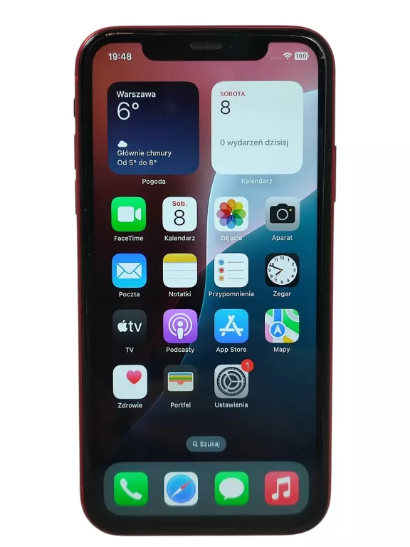 TELEFON APPLE IPHONE XR 3/64 GB 6,10" 2942 MAH 4G LTE BATERIA 79%